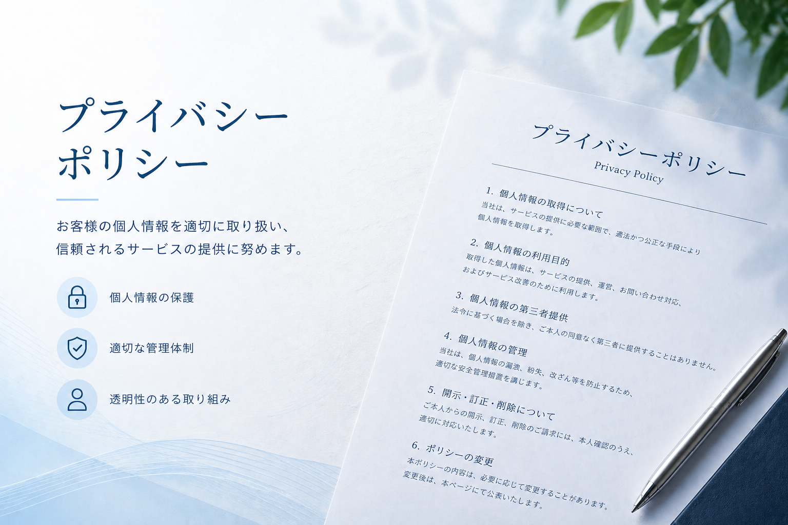 プライバシーポリシー